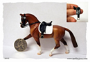 Dressage tack set made for model horses by Jana Skybova